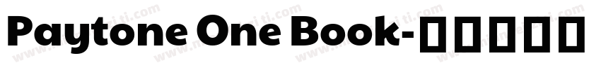 Paytone One Book字体转换